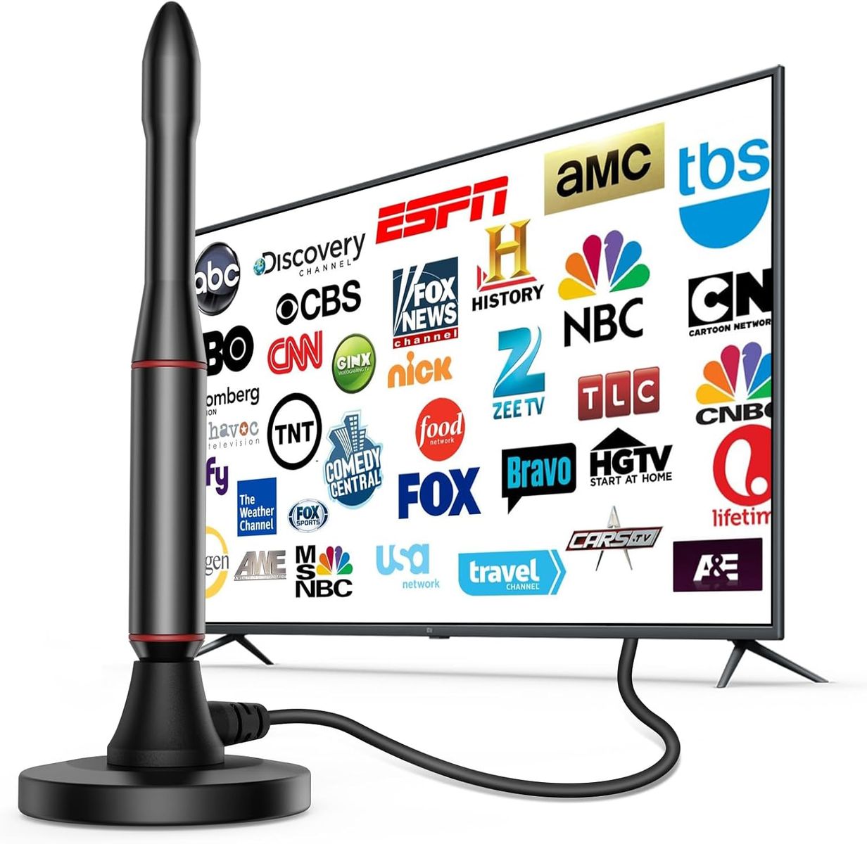 NEW TV Antenna Indoor,650+ Miles Long Range Digital Antenna Indoor