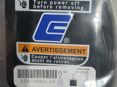 Copeland 529-0060-24 Cable Molded Plug Compressor