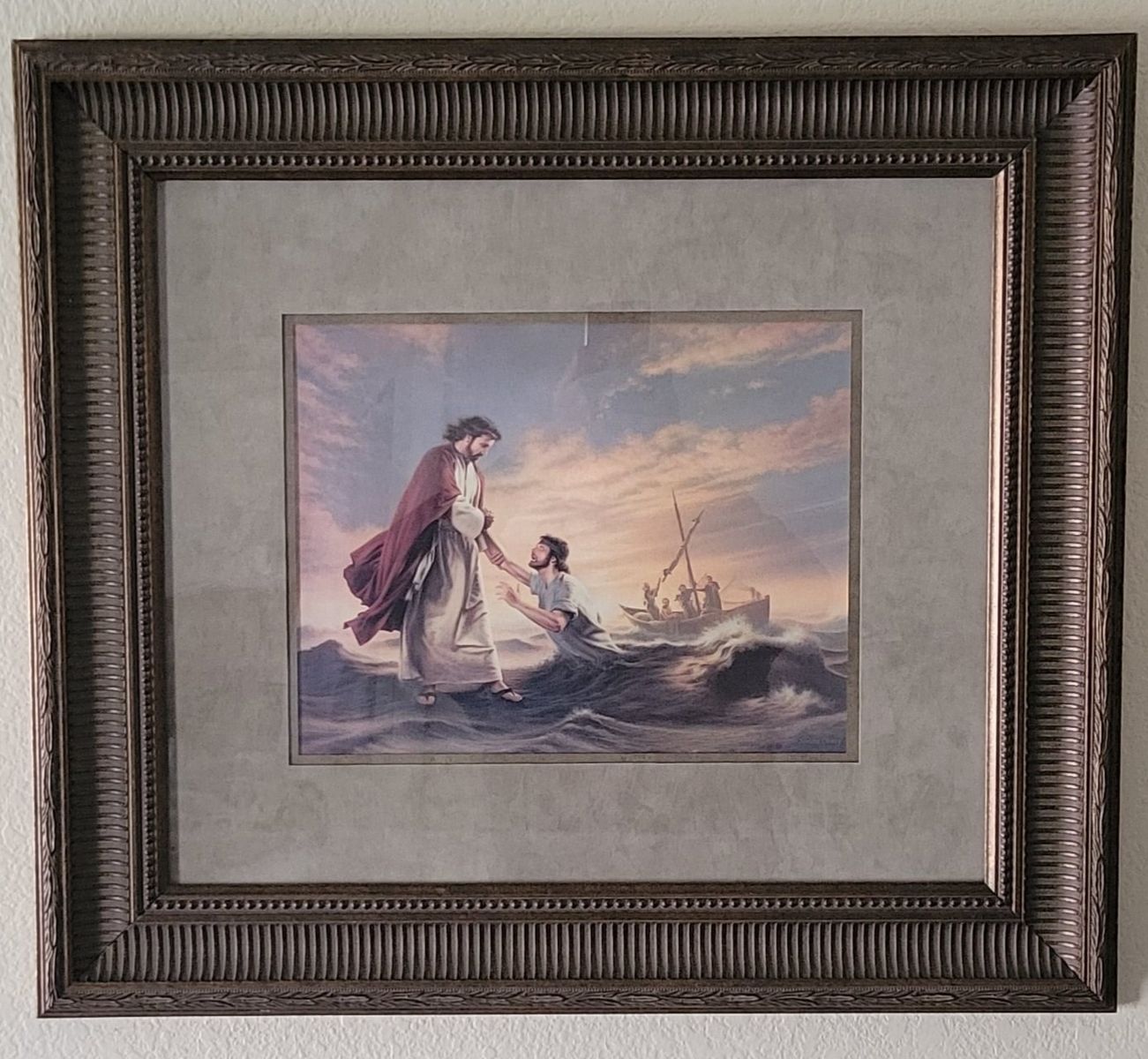 “Lord, Save Me” Print (with Frame & Glass) by Simon Dewey