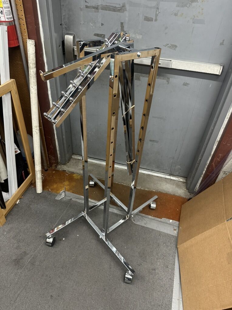 Four Way Retail Clothing Rack