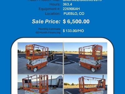 Scissor 3226 Narrow lift 2019 with only 363 hrs
