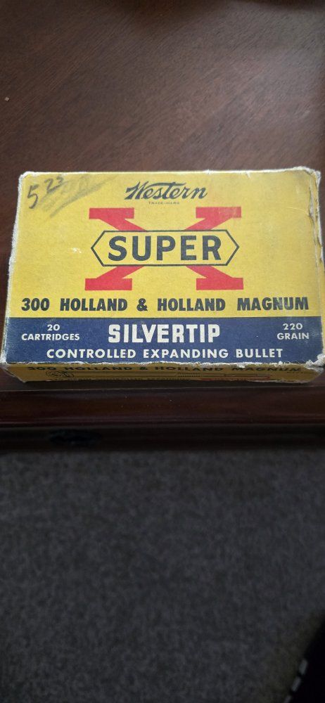 Vintage Western Super X Silvertip 300 H&H Magnum Ammo live Boxes