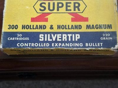 Vintage Western Super X Silvertip 300 H&H Magnum Ammo live Boxes