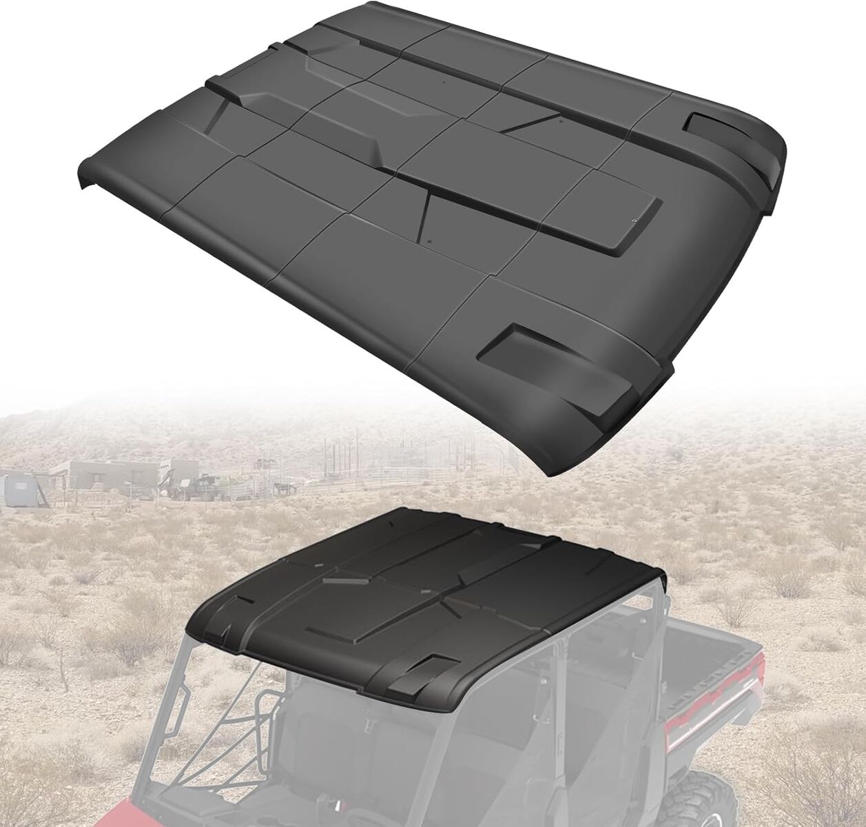 Ranger XP 1000 4-Piece Hard Roof Compatible with Polaris Ranger XP 1000 CREW 2017-2024(4 Seats)