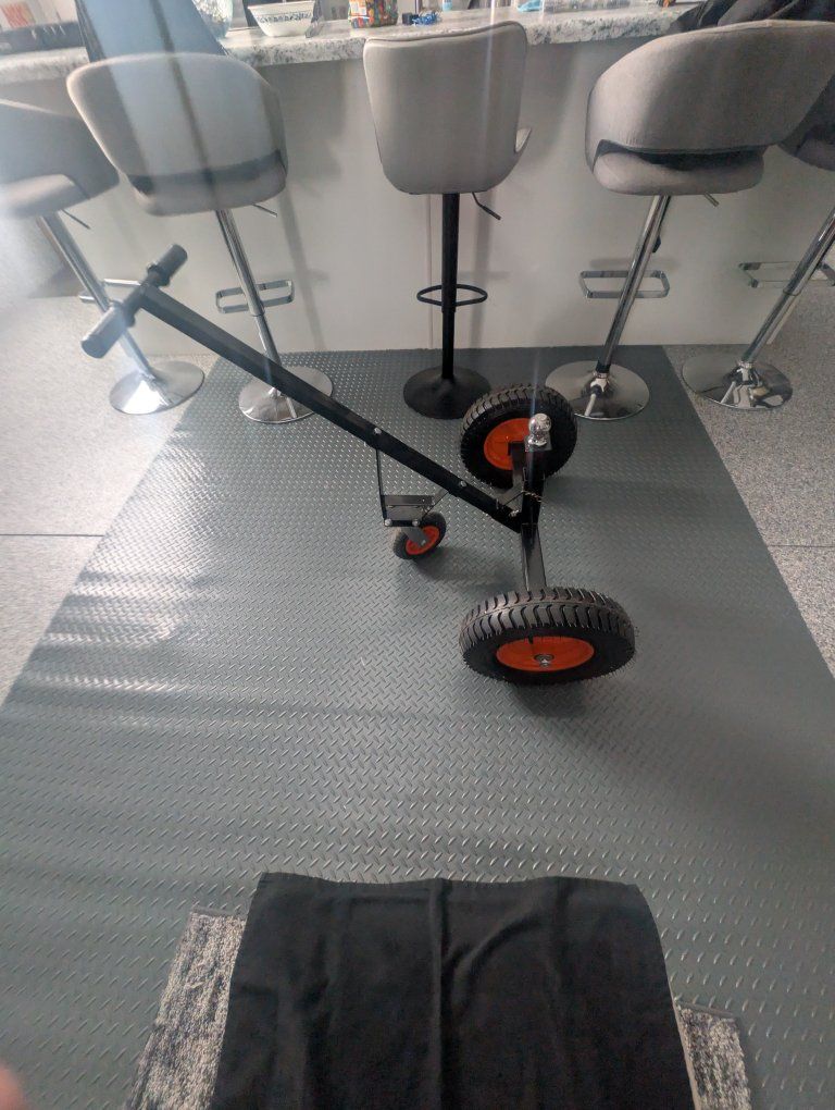 Heavy-Duty Utility Dolly Trailer Mover with adjustable Tow Ball