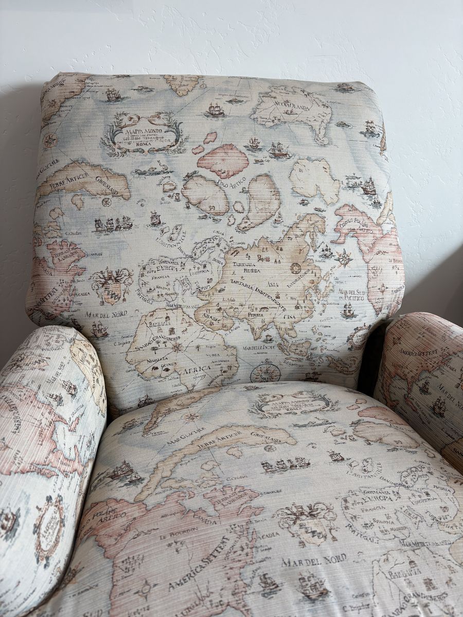 World Map Antique ChaiR