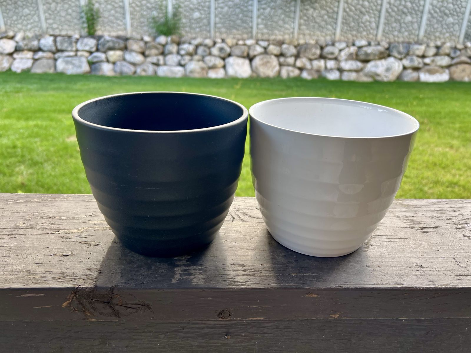 Black & White Ceramic Plant Pots
