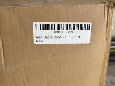 Red battle rope