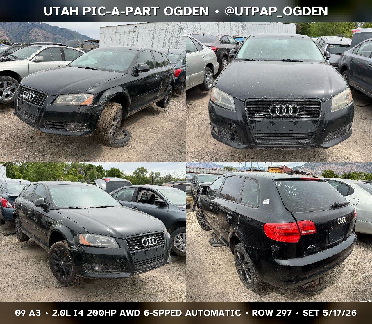 2009 Audi A3 Parts - UTPAP Ogden