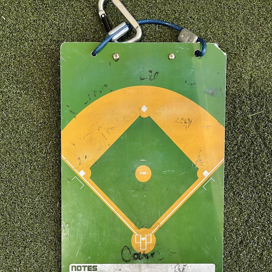 Elite Clipboards Baseball/Softball Coaching Clipboard with Scorecard & Pitch Count Tracker