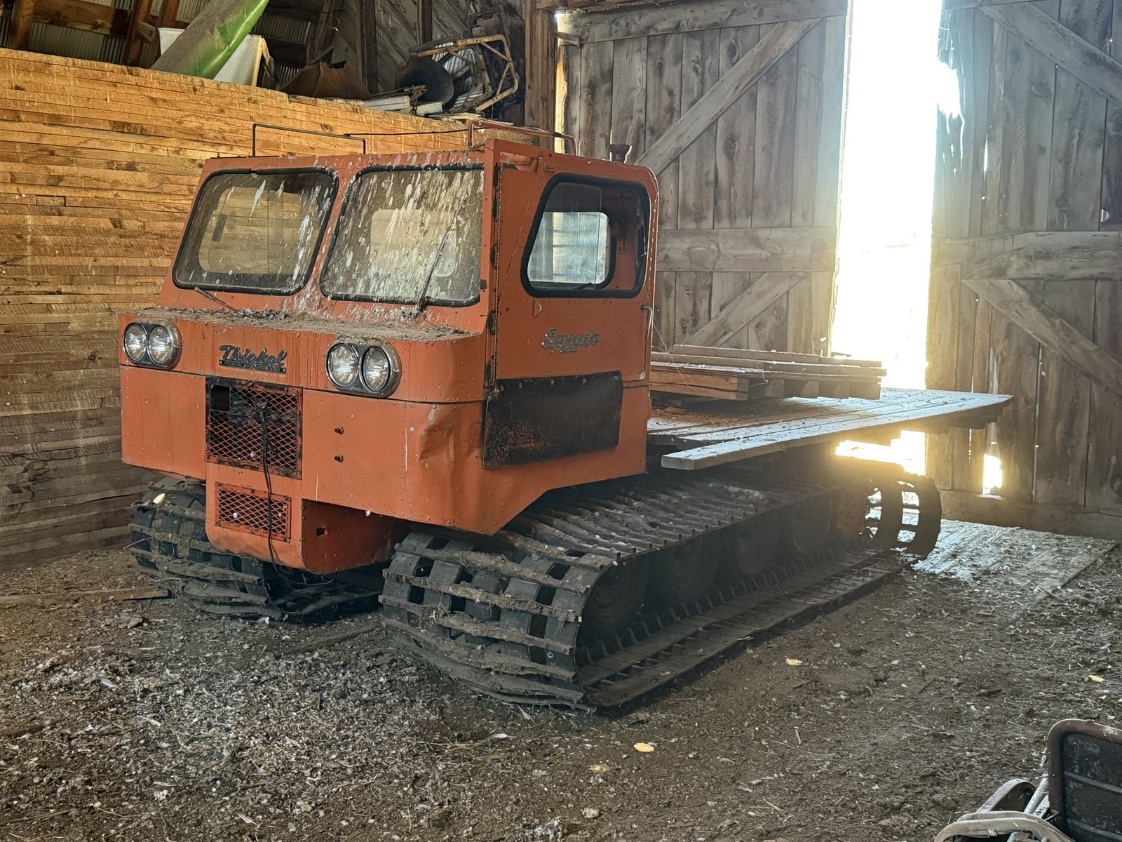 Thiokol Spryte Snowcat Tracked Vehicle - Vintage Industrial Equipment for Restoration/Parts