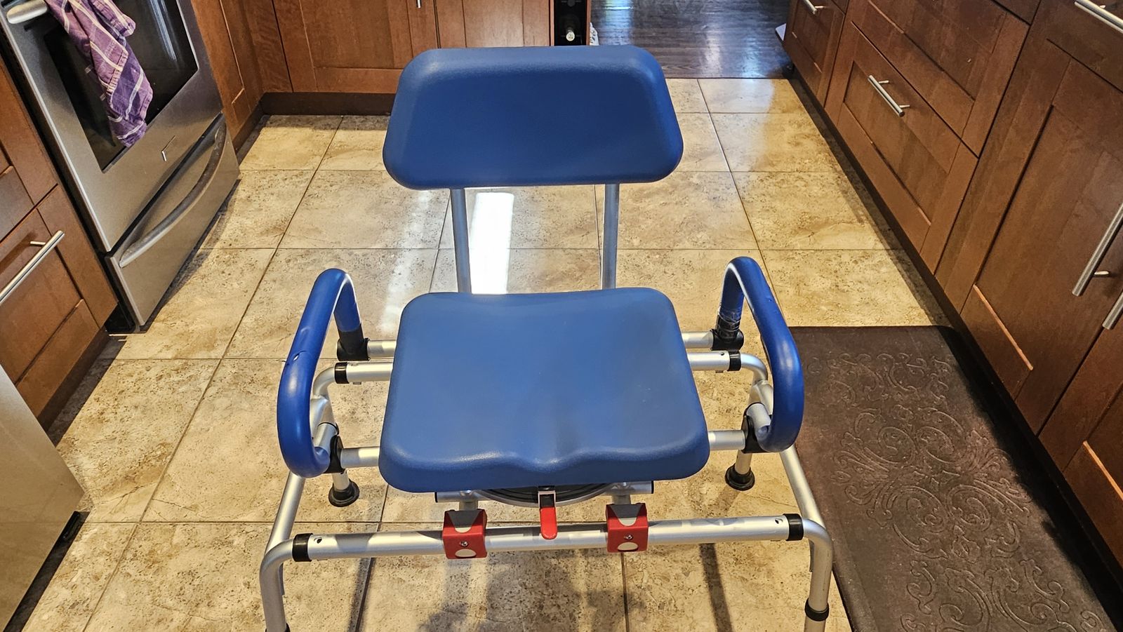iLIVING Tub Transfer Bench Shower Chair for Inside Shower