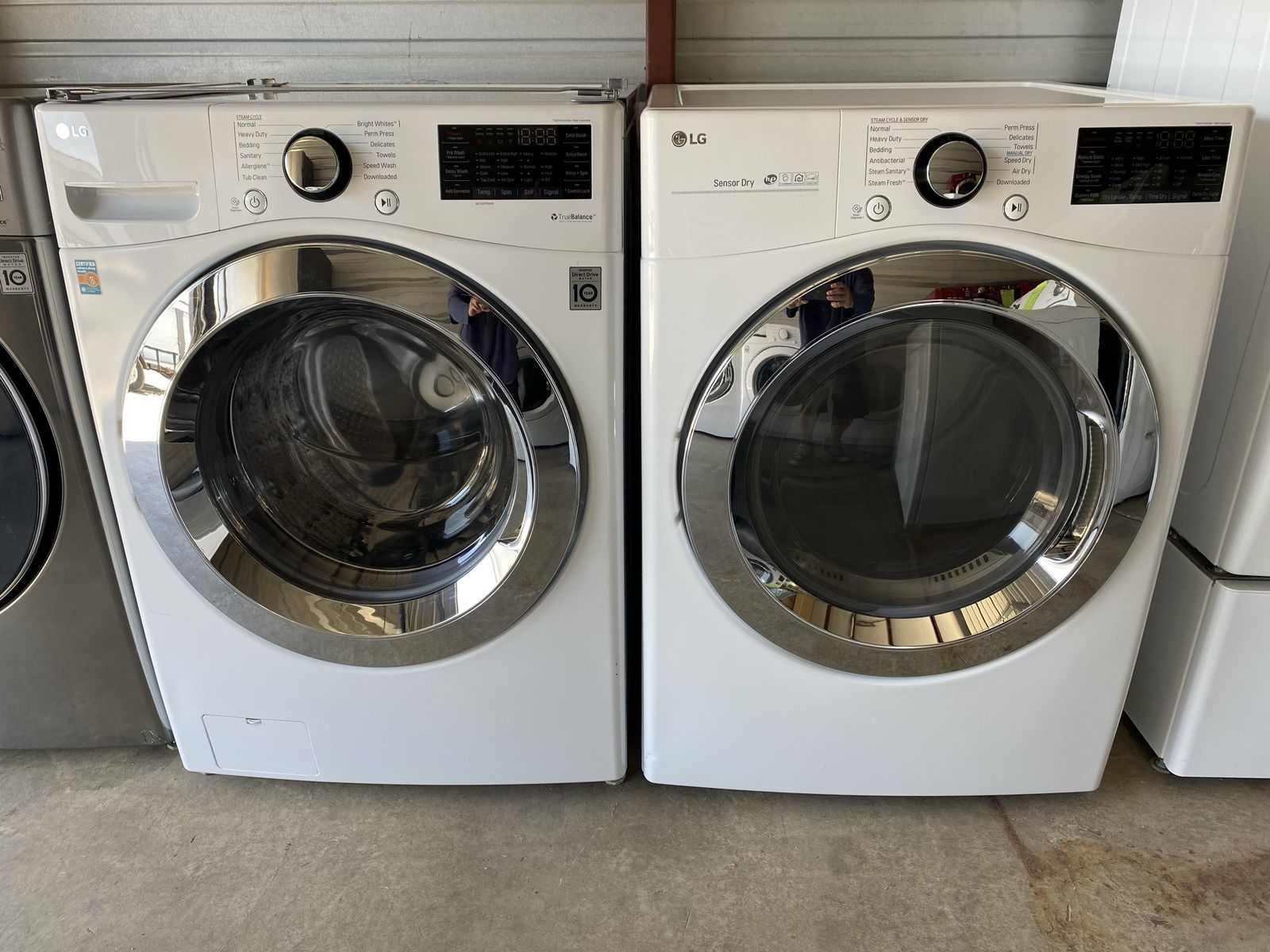 LG steam washer and 3 prong electric dryer