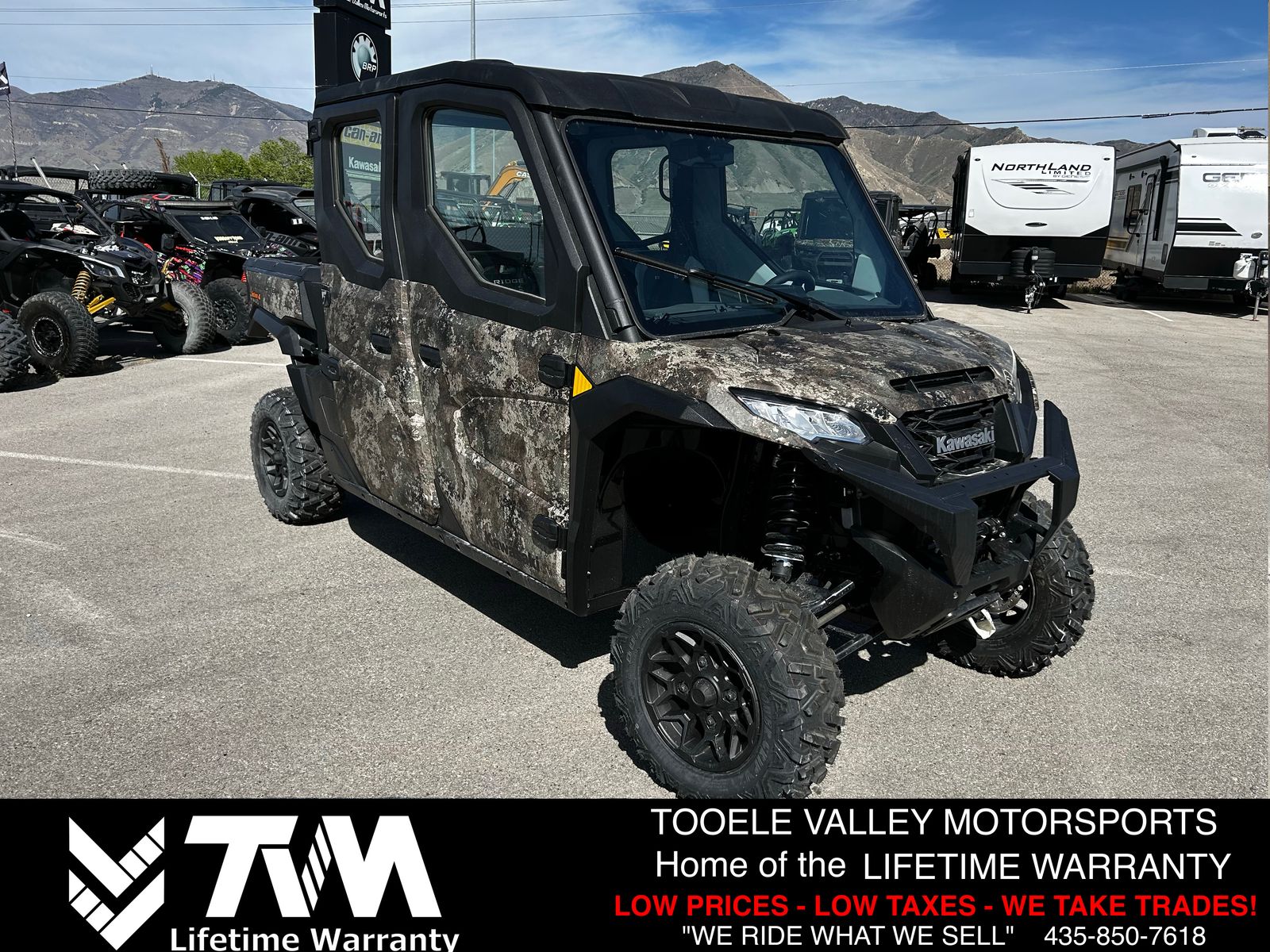 2025 Kawasaki Ridge Crew HVAC Camo