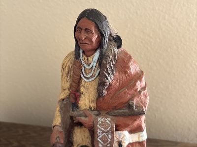 R. Monfort “Peace Pipe” statue