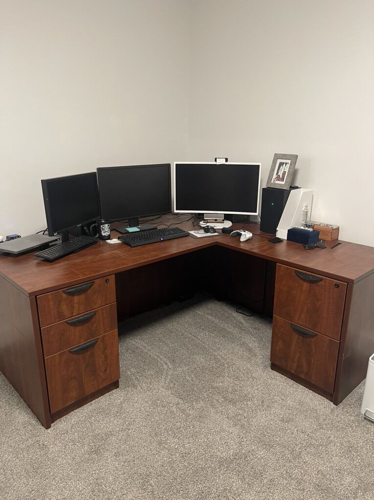 Executive Desk & Bookcase