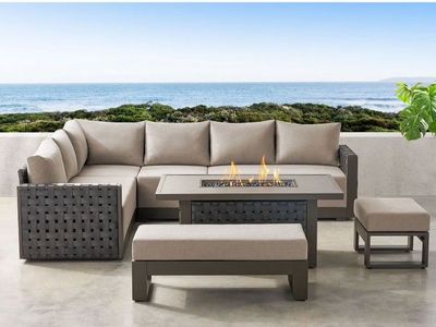 Member’s Mark Brenton outdoor Sectional Set with Sunbrella Fabric, 7pc