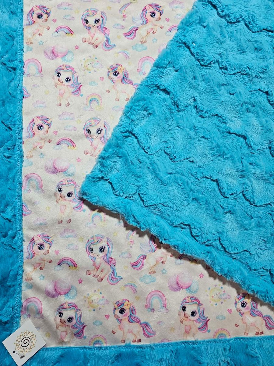 Unicorn Minky blanket