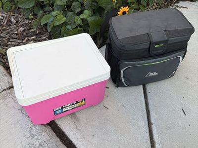 Igloo Laguna 9-Qt Pink Cooler & Arctic Zone Zipperless Soft Cooler Bundle