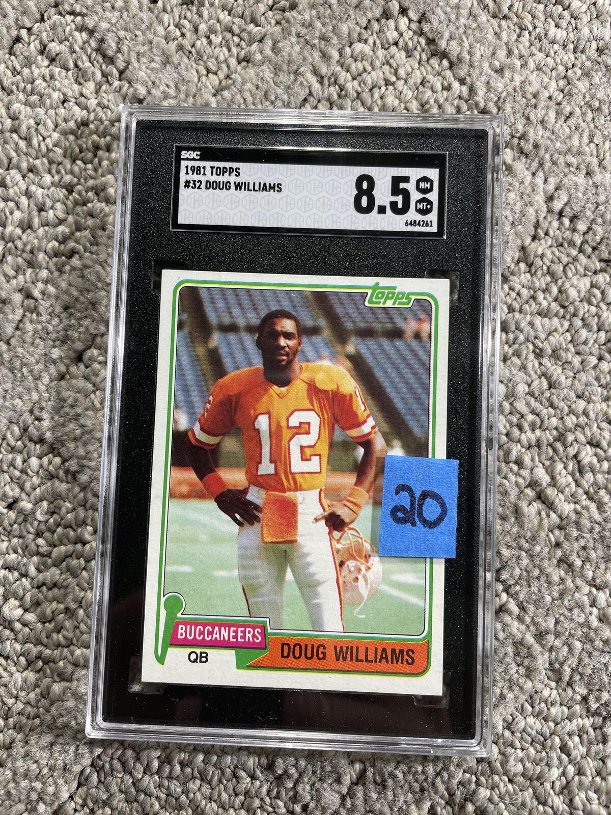 Doug Williams Tampa Bay Buccaneers graded slab
