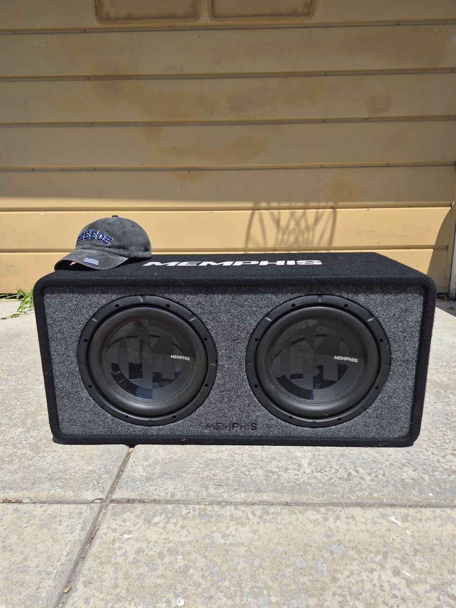 Two 12" woofer speakers