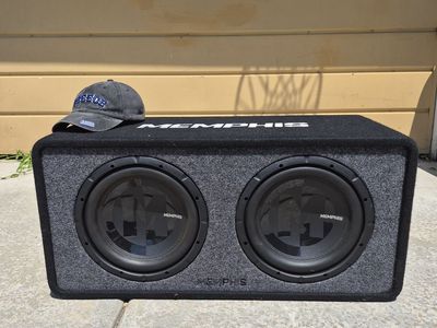 Two 12" woofer speakers