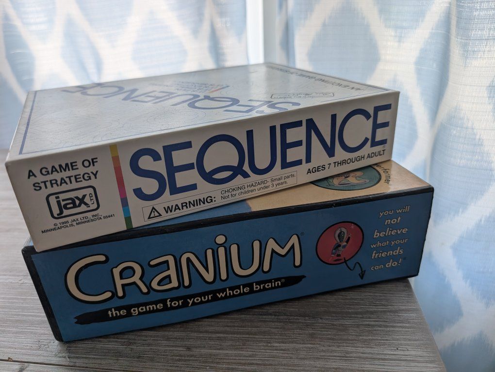 Sequence Board Game by Jax & Cranium Board Game Lot