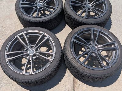 19" Tesla Model 3 Winter Wheel & Tire Set – TPMS Included – 2 Bent Wheels