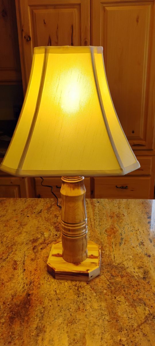 One of a kind table lamp.