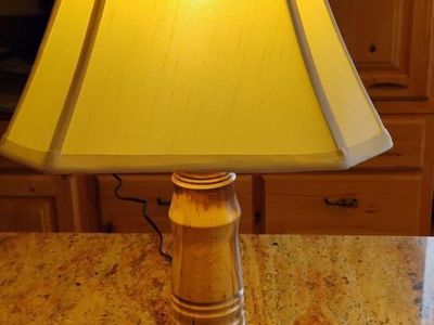 One of a kind table lamp.