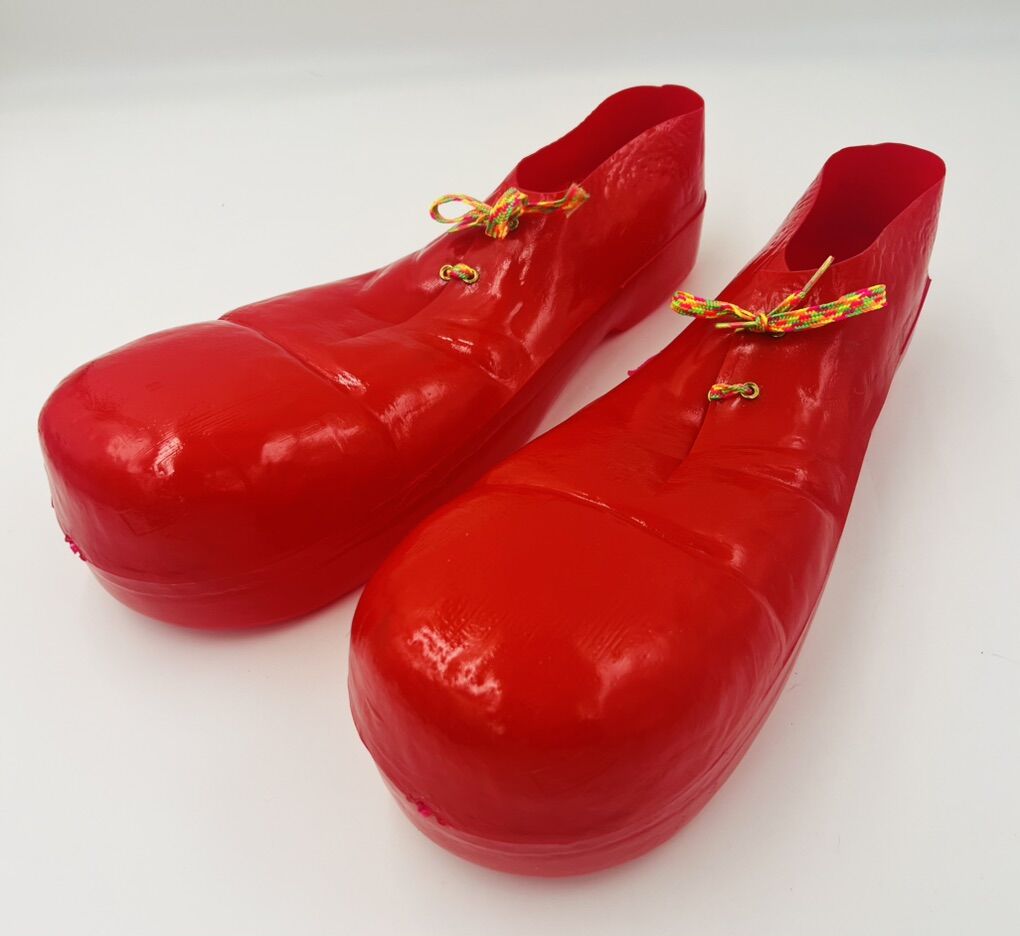 Vintage Red Clown Shoes