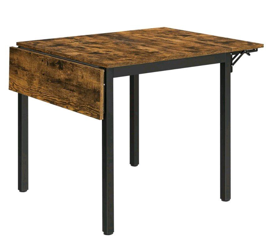 NEW VASAGLE Drop Leaf Extendable Kitchen Folding Dining Table
