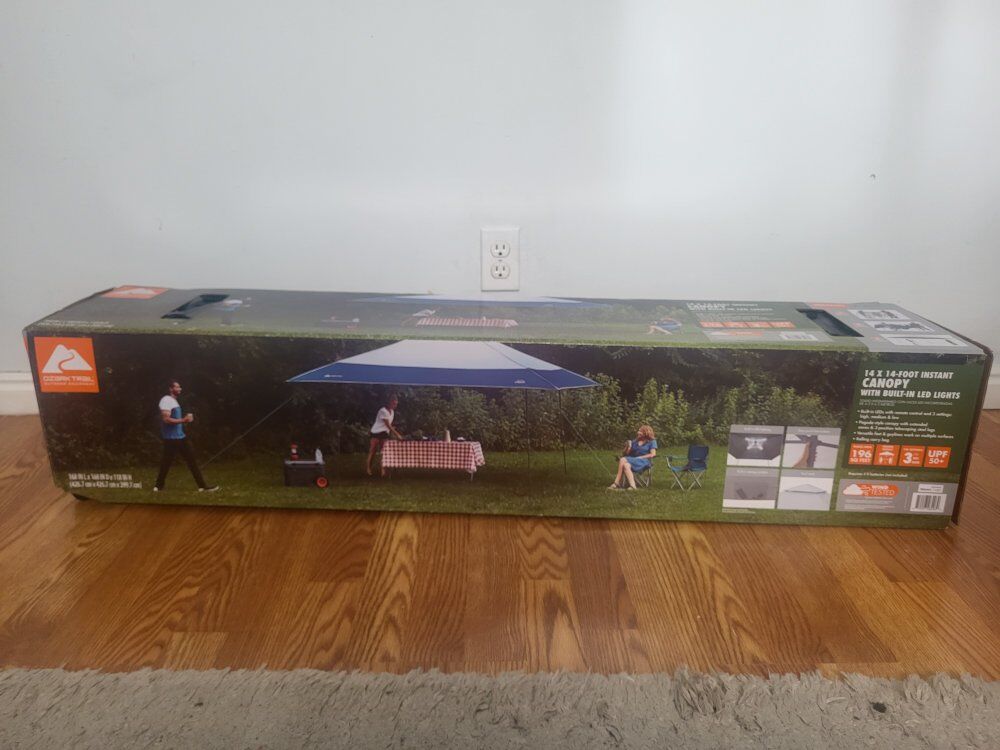 Ozark Trail 14' x 14' instant lighted canopy