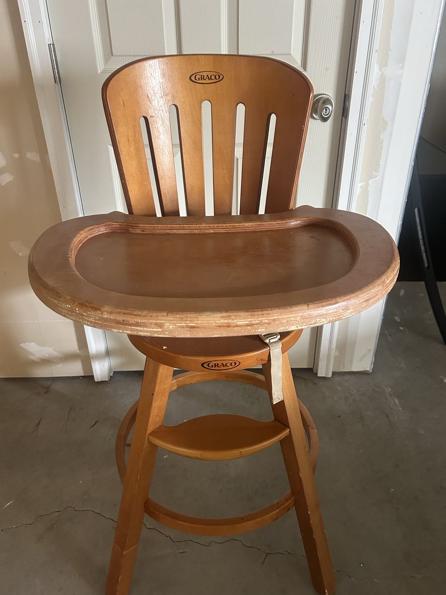 graco wood high chair