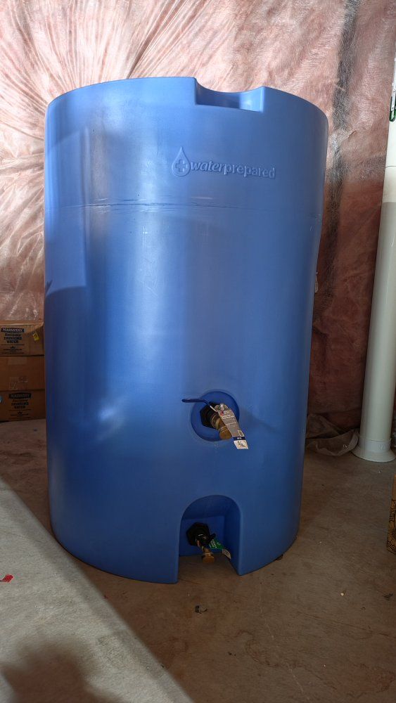 55 Gallon water Storage Tank emergency preparedness