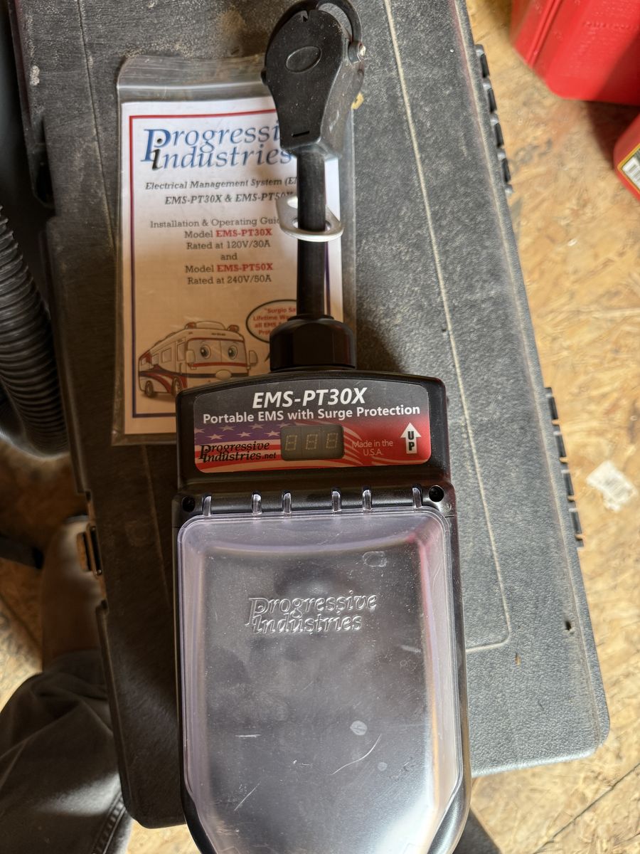 Progressive Industries EMS-PT30X Portable RV Surge Protector 30A 120V