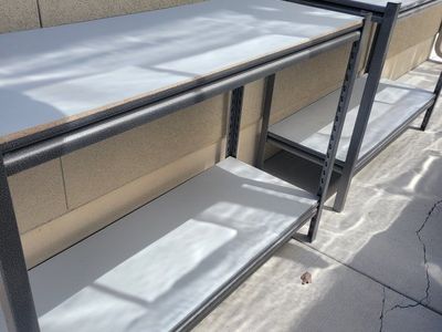 Metal Frame Workbench Shelving Unit