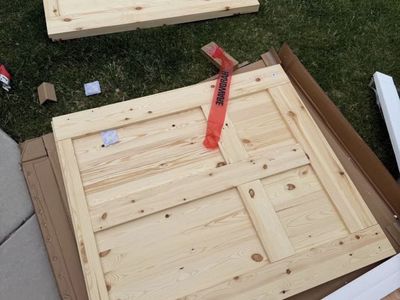 Stainable wooden Dutch door