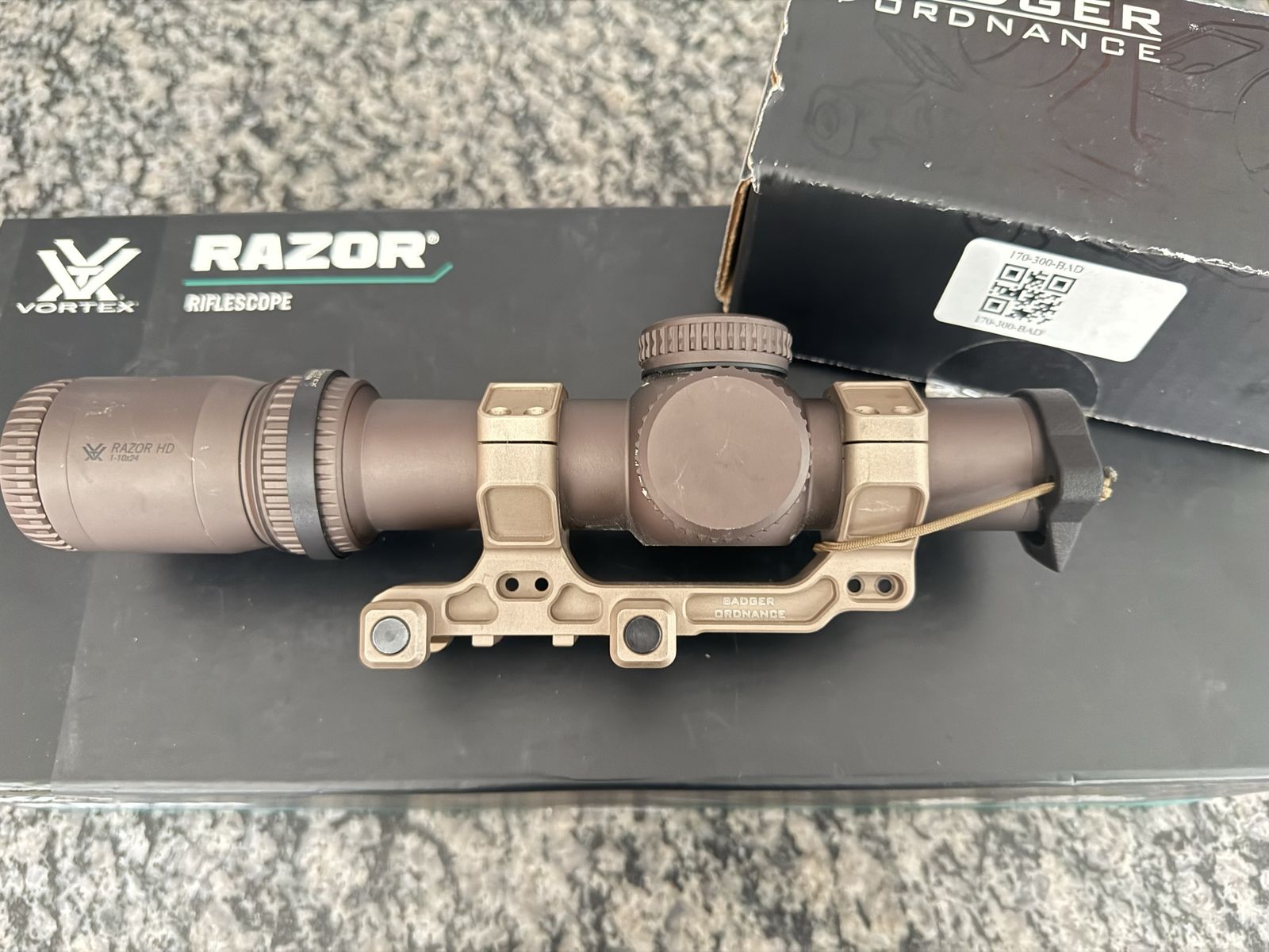 Vortex Razor Gen 3 1-10 Mrad w/ Badger Comm mount
