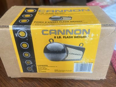 Three 8 lb. Cannon flash downriggers weights. New in box Retail $70 each