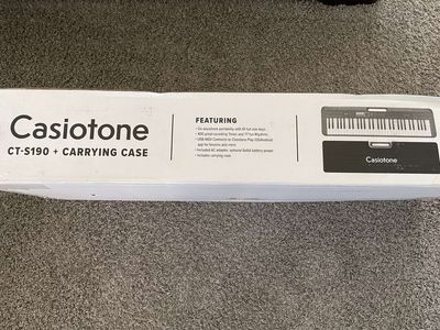 Casio_CT-S190 61-key Portable Keyboard/piano Bundle.