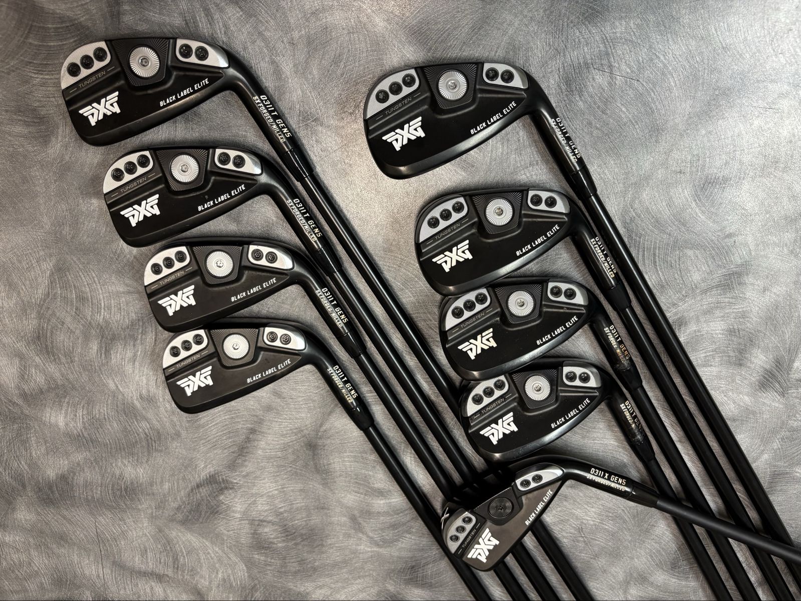 PXG 0311T Gen5 Black Label Elite Irons Set - Project X HZRDUS Stiff