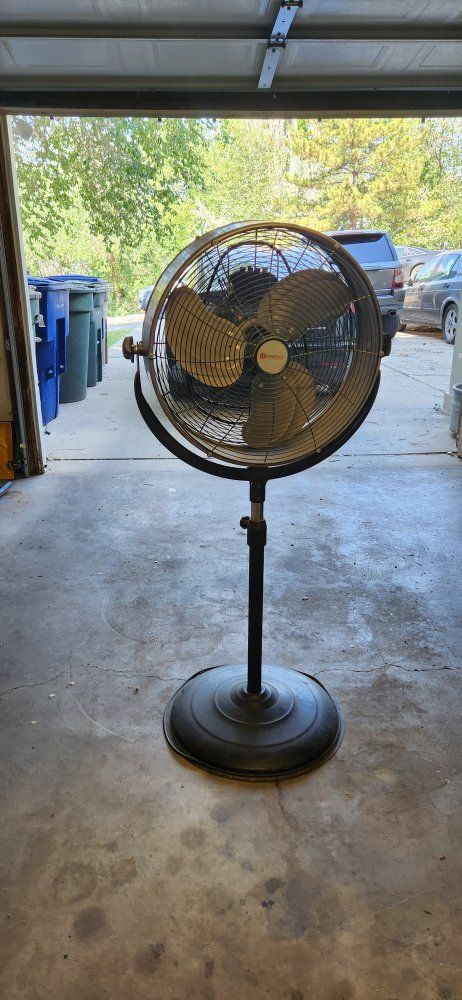 Shop Pedestal Fan 20" - High Velocity, Durable Metal Construction