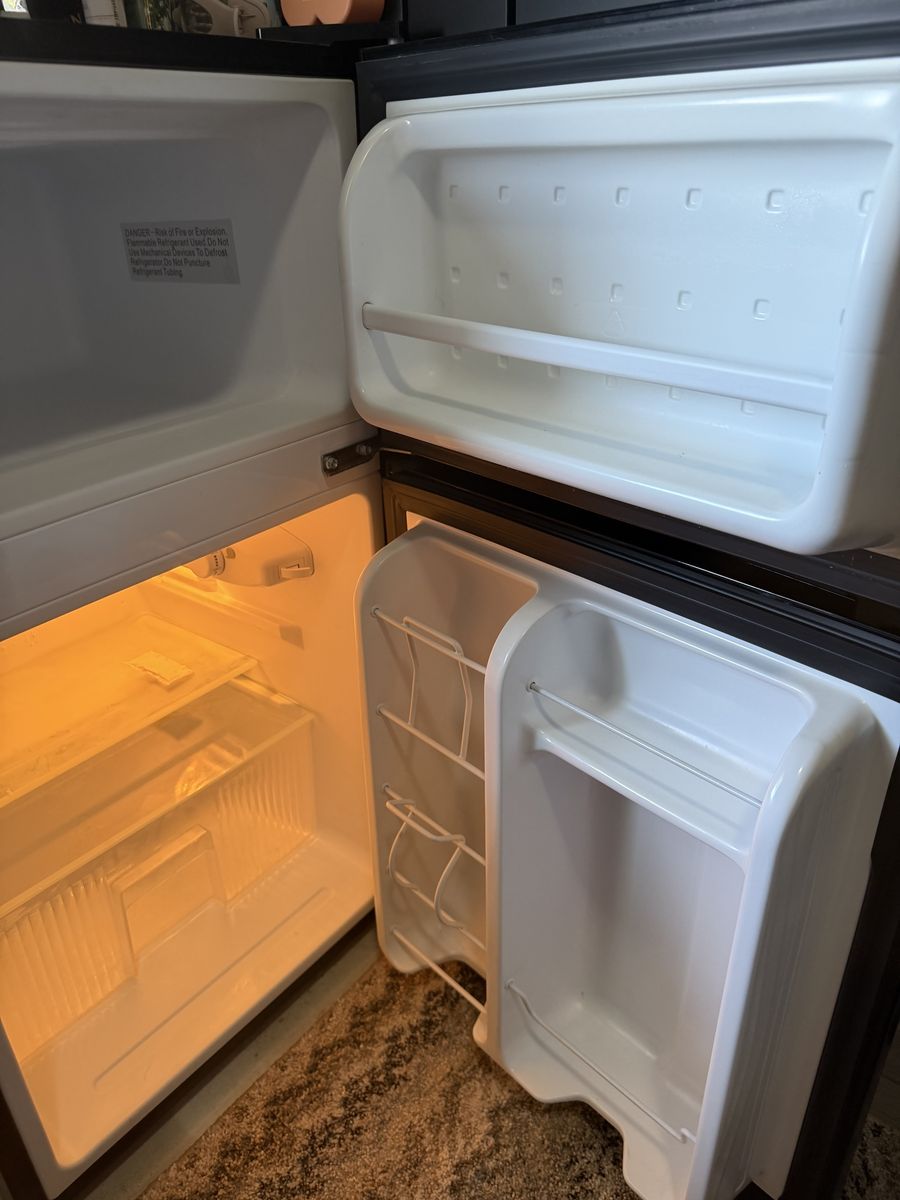 Compact Mini fridge with freezer and fridge