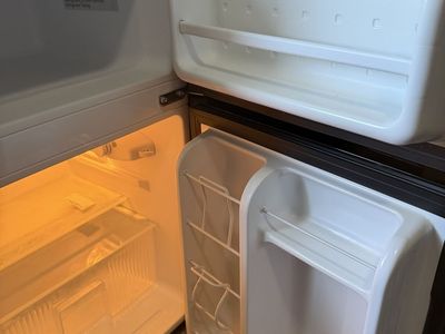 Compact Mini fridge with freezer and fridge