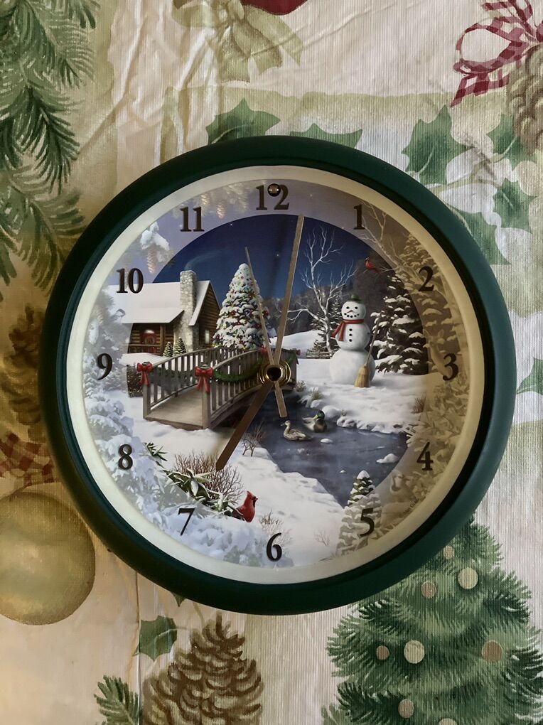 Like New Alan Giana Christmas Song Clock