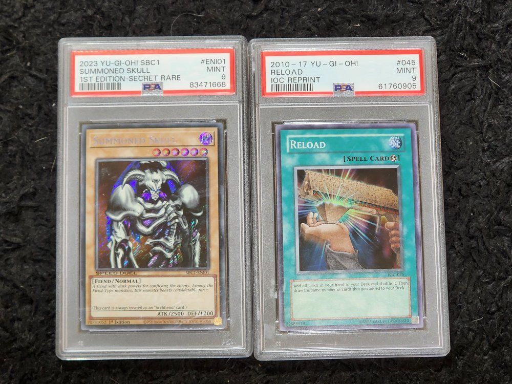 Yu-Gi-Oh PSA graded cards