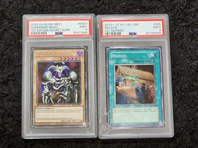 Yu-Gi-Oh PSA graded cards