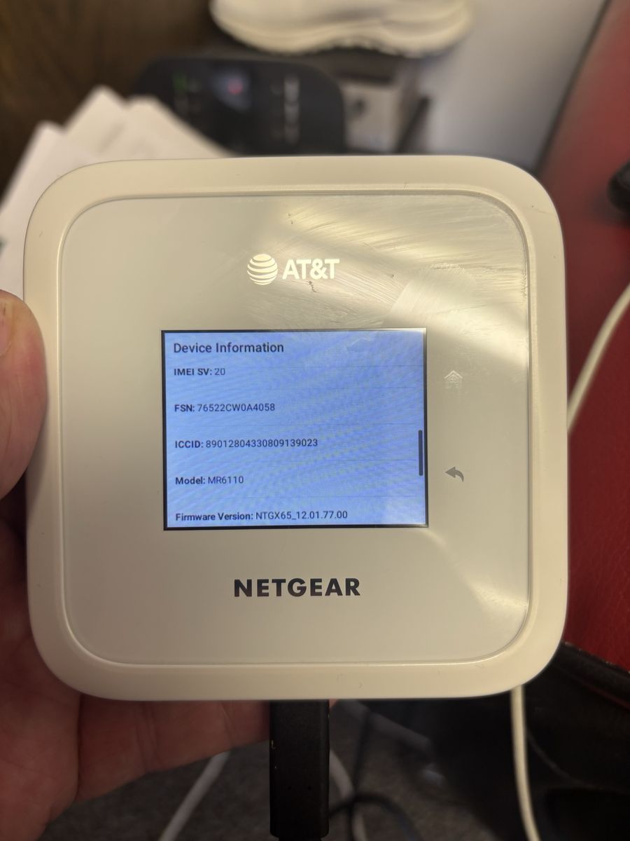 Netgear AT&T Hotspot MR6110