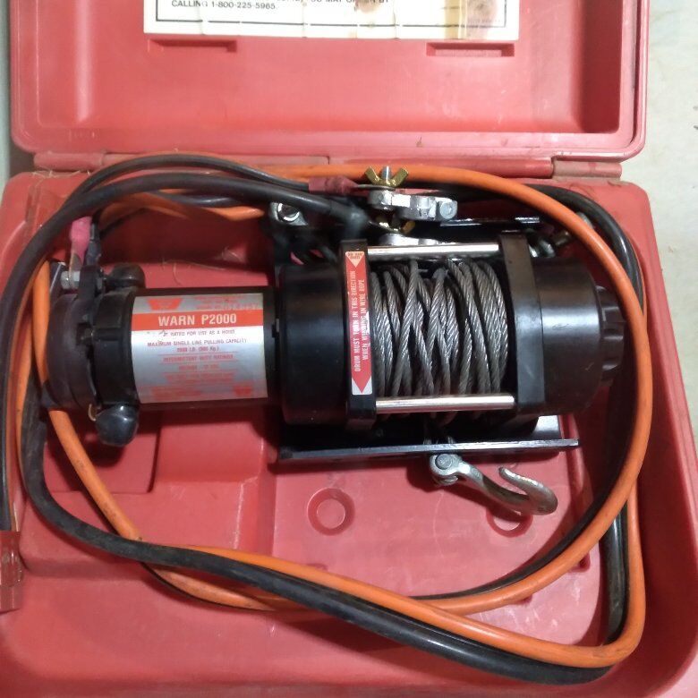 warn 12 volt power winch